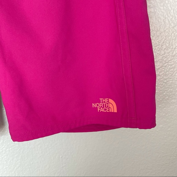 The North Face Pink Front Tie Back Pocket Board Shorts Size 6 - Picture 5 of 7